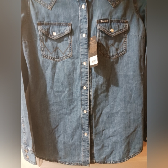 Wrangler retro jean pearl snap size xs - Picture 3 of 4